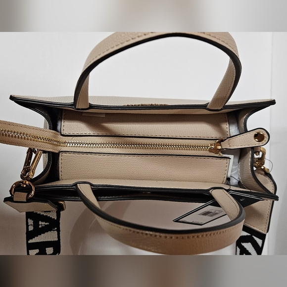 NWT KARL LAGERFELD PARIS Maybelle Light Pink/Gold Crossbody Bag Satchel - Picture 4 of 6